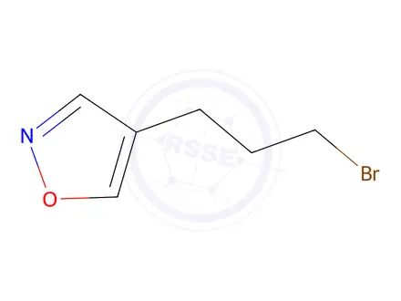 Chemical structure of 4-(3-Bromopropyl)-1,2-oxazole
