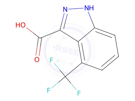 Chemical structure of 4-(Trifluoromethyl)-1h-indazole-3-carboxylicacid