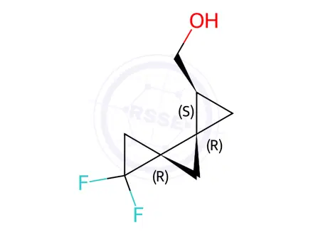 Chemical structure of [(1S,3R,4R)-5,5-Difluorodispiro[2.0.2.1]Hept-1-Yl]Methanol