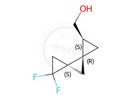 Chemical structure of [(1S,3R,4S)-5,5-Difluorodispiro[2.0.2.1]Hept-1-Yl]Methanol