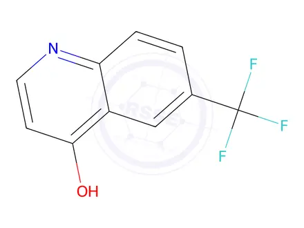 Chemical structure of 4-Hydroxy-6-(trifluoromethyl)quinoline