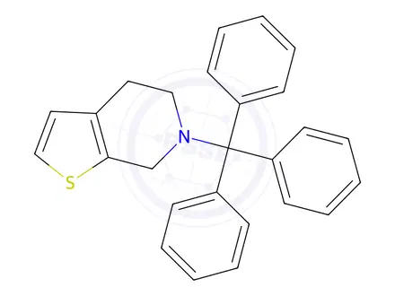 Chemical structure of 6-trityl-4,5,6,7-tetrahydrothieno[2,3-c]pyridine