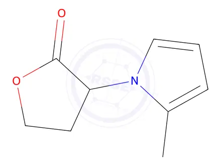 Chemical structure of 2(3H)-Furanone,dihydro-3-(2-methyl-1H-pyrrol-1-yl)-(9CI)