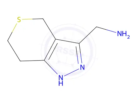 Chemical structure of (2,4,6,7-Tetrahydrothiopyrano[4,3-c]pyrazol-3-yl)methanamine