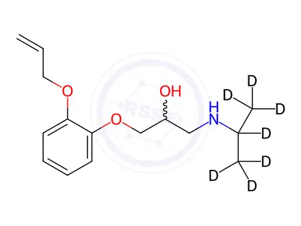 Chemical structure of Oxprenolol-d7