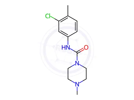 Chemical structure of n-(3-Chloro-4-methylphenyl)-4-methylpiperazine-1-carboxamide