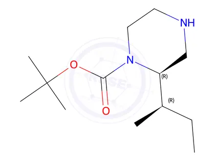 Chemical structure of rel-(R)-tert-Butyl 2-((R)-sec-butyl)piperazine-1-carboxylate