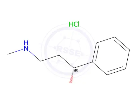 Chemical structure of 137999-85-0 Benzenemethanol, a-[2-(methylamino)ethyl]-,hydrochloride (1:1), (aR)- VC30203