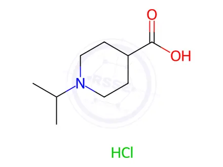 Chemical structure of 1-Isopropylpiperidine-4-carboxylic acidhydrochloride