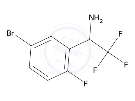 Chemical structure of 1-(5-Bromo-2-fluoro-phenyl)-2,2,2-trifluoro-ethylamine