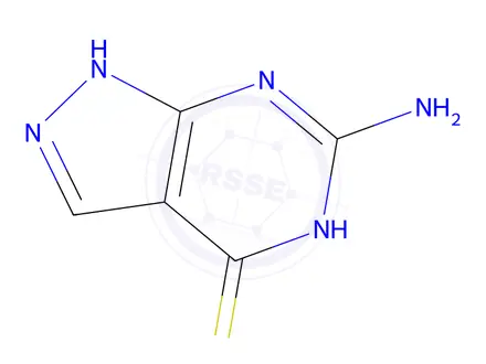 Chemical structure of 6-Amino-1H-pyrazolo[3,4-d]pyrimidine-4(5H)-thione