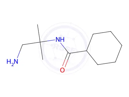 Chemical structure of n-(1-Amino-2-methylpropan-2-yl)cyclohexanecarboxamide