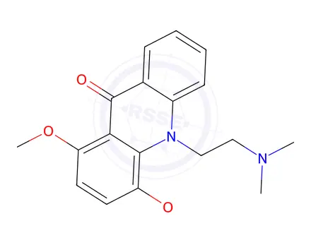 Chemical structure of 10-(2-(Dimethylamino)ethyl)-1,4-dimethoxy-9(10H)-acridinone