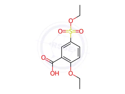 Chemical structure of 2-Ethoxy-5-(ethoxysulfonyl)benzoic Acid