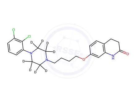 Chemical structure of Aripiprazole-[D8]
