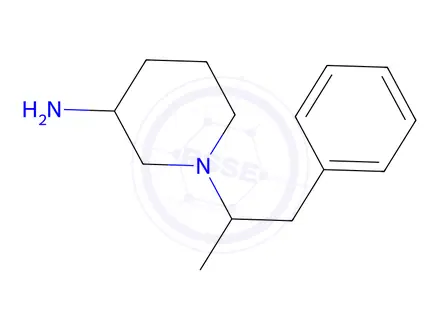 Chemical structure of 1-(1-Phenylpropan-2-yl)piperidin-3-amine