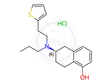 Chemical structure of Rotigotine Impurity 1 Hydrochloride (Rotigotine EP Impurity A Hydrochloride) ((R)-Rotigotine Hydrochloride)