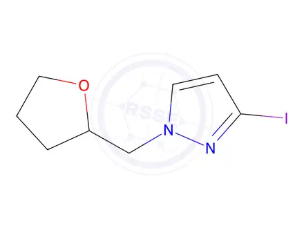 Chemical structure of 3-Iodo-1-[(oxolan-2-yl)methyl]-1h-pyrazole