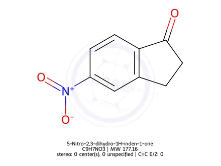 Chemical structure of 5-Nitro-2,3-dihydro-1H-inden-1-one