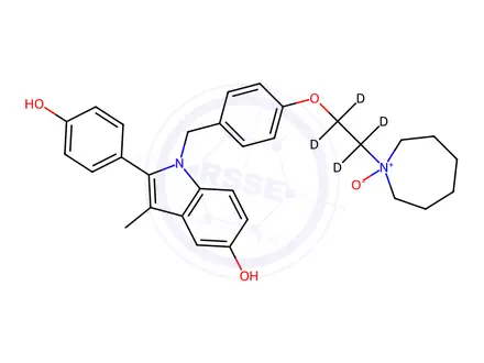Chemical structure of Bazedoxifene-d4 N-Oxide