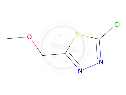 Chemical structure of 2-chloro-5-(methoxymethyl)-1,3,4-thiadiazole