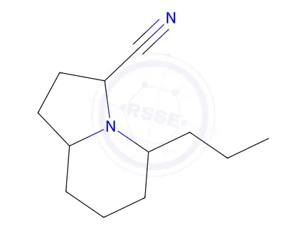 Chemical structure of 5-Propyloctahydroindolizine-3-carbonitrile