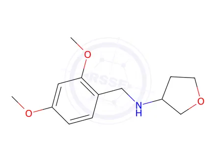 Chemical structure of n-[(2,4-dimethoxyphenyl)methyl]oxolan-3-amine
