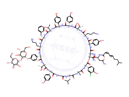 Chemical structure of Ramoplanin A3