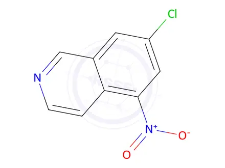 Chemical structure of 5-Nitroisoquinoline-7-chloro-(9CI)