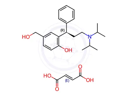 Chemical structure of Desfesoterodine Fumarate