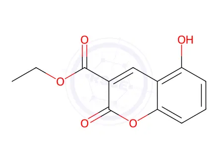 Chemical structure of Ethyl 5-hydroxy-2-oxo-2H-chromene-3-carboxylate
