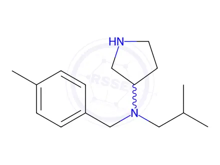 Chemical structure of N-Isobutyl-N-(4-methylbenzyl)pyrrolidin-3-amine