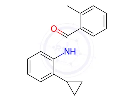 Chemical structure of Benzamide, N-(2-cyclopropylphenyl)-2-methyl-(9CI)