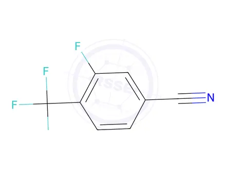 Chemical structure of 3-Fluoro-4-(trifluoromethyl)benzonitrile