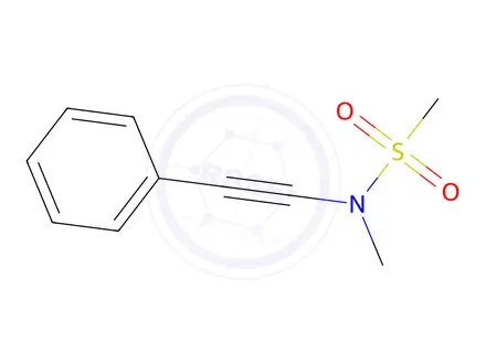 Chemical structure of N-Methyl-N-(phenylethynyl)methanesulfonamide