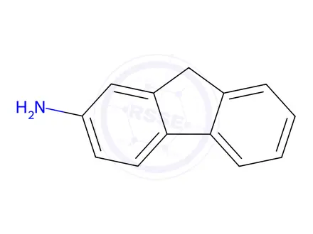 Chemical structure of 2-Aminofluorene