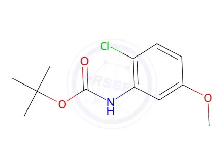 Chemical structure of tert-Butyl (2-chloro-5-methoxyphenyl)carbamate