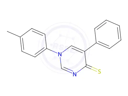 Chemical structure of 5-Phenyl-1-(p-tolyl)pyrimidine-4(1H)-thione