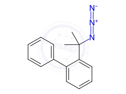 Chemical structure of 2-(1-Azido-1-methylethyl)-1,1'-biphenyl