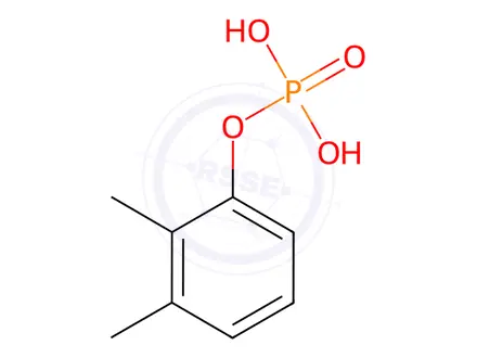 Chemical structure of 2,3-Dimethylphenol Dihydrogen Phosphate