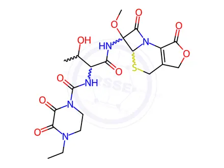 Chemical structure of Desphenol 1-Hydroxyethyl Cefoperazone Furolactone