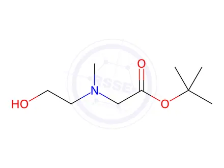 Chemical structure of N-(2-HYDROXYETHYL)-N-METHYL-GLYCINE 1,1-DIMETHYLETHYL ESTER