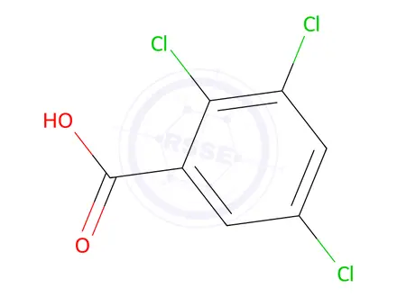 Chemical structure of 2,3,5(or 2,3,6)-Trichlorobenzoic acid