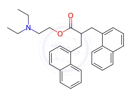 Chemical structure of 2-Desmethyltetrahydrofuran-methylnaphthalene Nafronyl