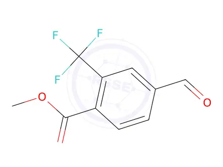 Chemical structure of Methyl 4-formyl-2-(trifluoromethyl)benzoate