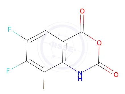 Chemical structure of 8-Bromo-6,7-difluoro-2H-benzo[d][1,3]oxazine-2,4(1H)-dione