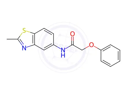 Chemical structure of N-(2-Methylbenzo[d]thiazol-5-yl)-2-phenoxyacetamide