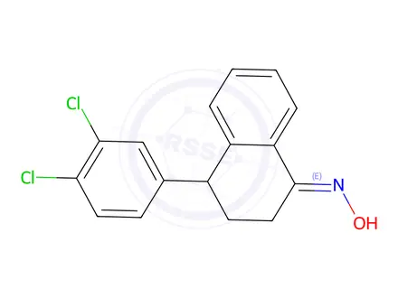 Chemical structure of Rac Sertraline oxime Impurity