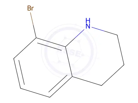 Chemical structure of 8-Bromo-1,2,3,4-tetrahydroquinoline