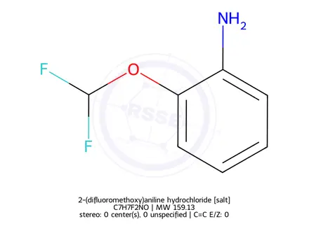 Chemical structure of 2-(Difluoromethoxy)aniline